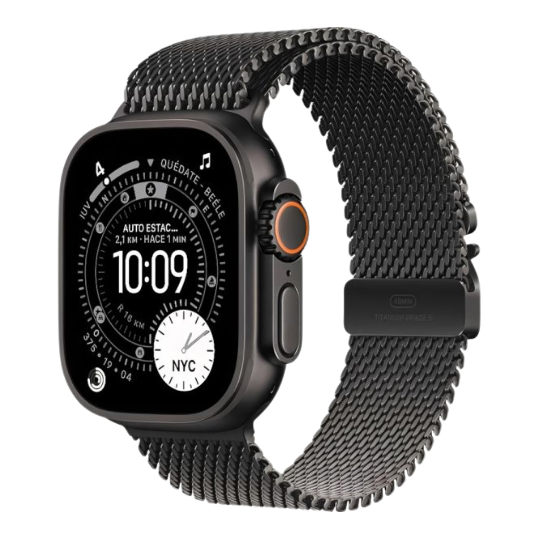 Apple Watch Ultra 3 — Titânio · Pulseira Milanese